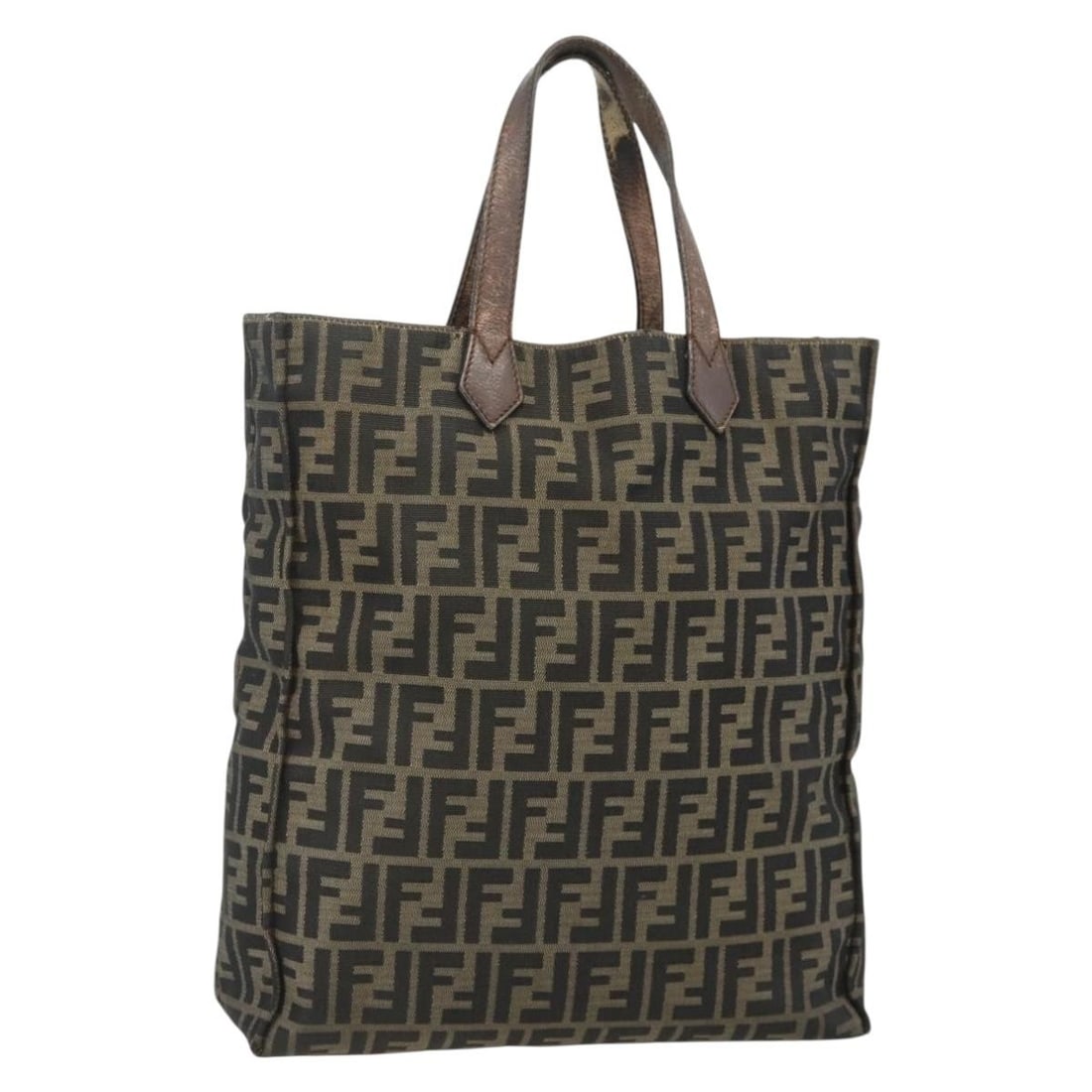 FENDI Zucca Canvas Black Brown Women Tote Bag Italy: FENDI Zucca Canvas Black Brown Women Tote Bag Italy This FENDI Zucca Canvas Tote Bag features the iconic black and brown Zucca canvas exterior and is designed for women. Made in Italy, the bag offers 