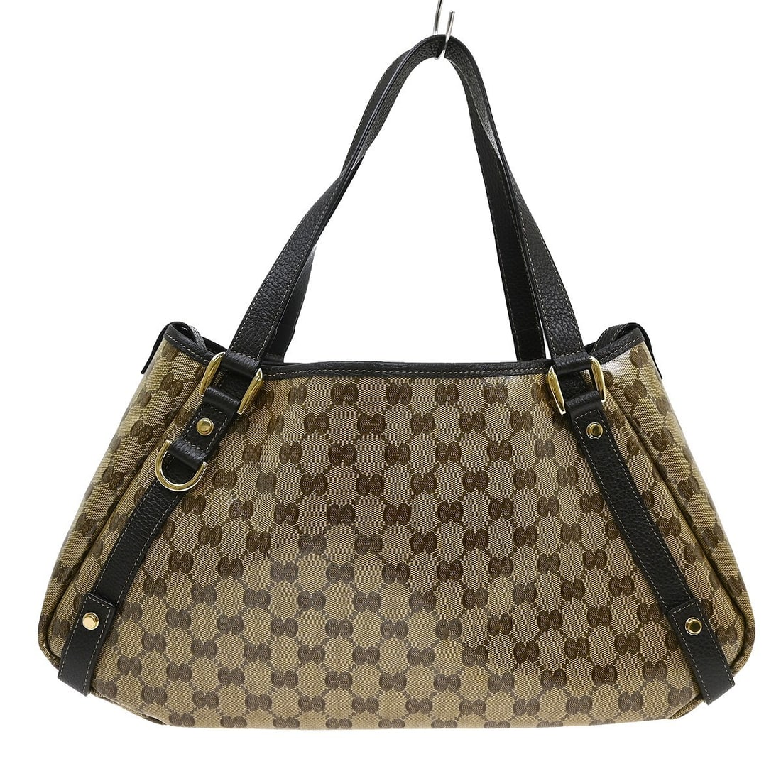 Gucci Abbey Medium Beige PVC and Leather D Ring Tote (1 of 7)