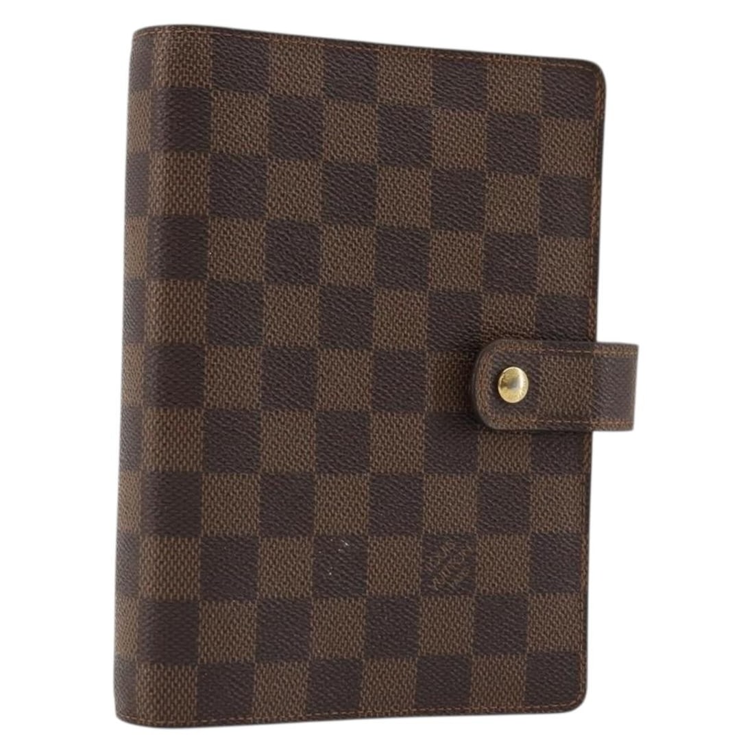 Louis Vuitton Damier Graphite R20242 Agenda MM Cover: Louis Vuitton Damier Graphite R20242 Agenda MM Cover This is a Louis Vuitton Damier Graphite Agenda MM Day Planner Cover crafted from Damier Graphite canvas. The cover features a sleek and professiona