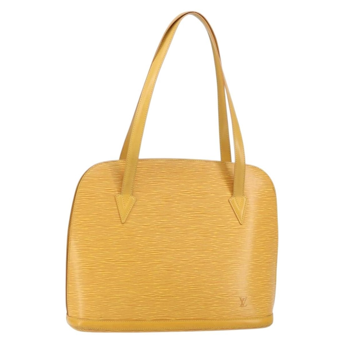 Louis Vuitton M52289 Lussac Yellow Epi Leather Shoulder Bag: Louis Vuitton M52289 Lussac Yellow Epi Leather Shoulder Bag Louis Vuitton Lussac shoulder bag in yellow Epi leather, made in France. This women's shoulder bag is offered without the original box or du