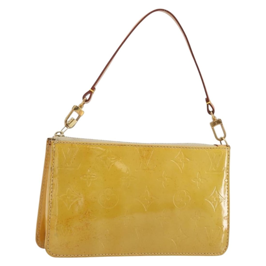 Louis Vuitton Lexington Accessory Pouch Beige Vernis Patent Leather M91010: Louis Vuitton Lexington Accessory Pouch Beige Vernis Patent Leather M91010 Louis Vuitton Monogram Vernis Lexington accessory pouch in beige patent leather. Made in France, this women's pouch is offere