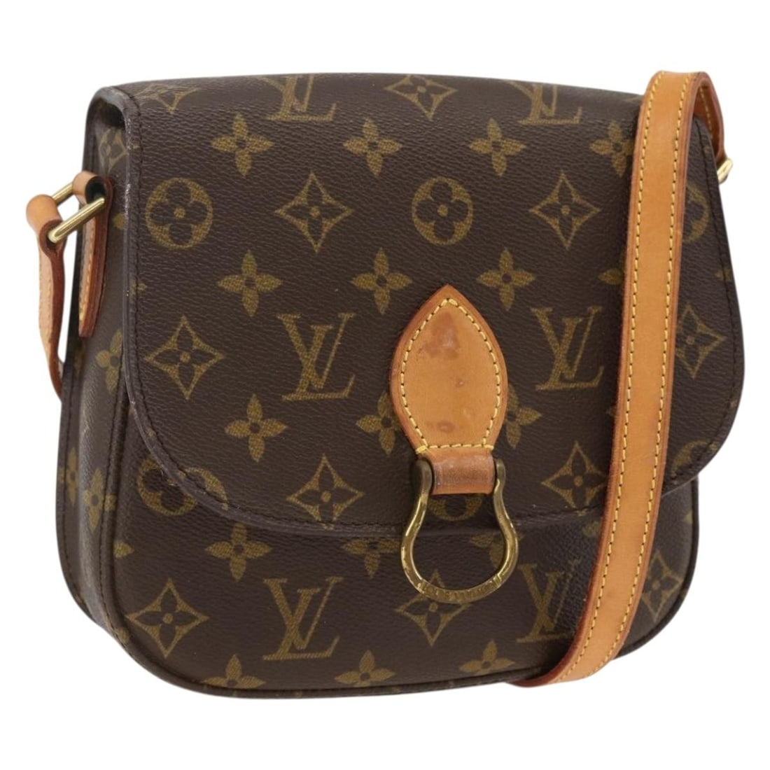 Louis Vuitton M51243 Saint Cloud MM Monogram Canvas Shoulder Bag: Louis Vuitton M51243 Saint Cloud MM Monogram Canvas Shoulder Bag Louis Vuitton Saint Cloud MM shoulder bag in Monogram canvas, made in France. This women's bag features an adjustable shoulder strap an