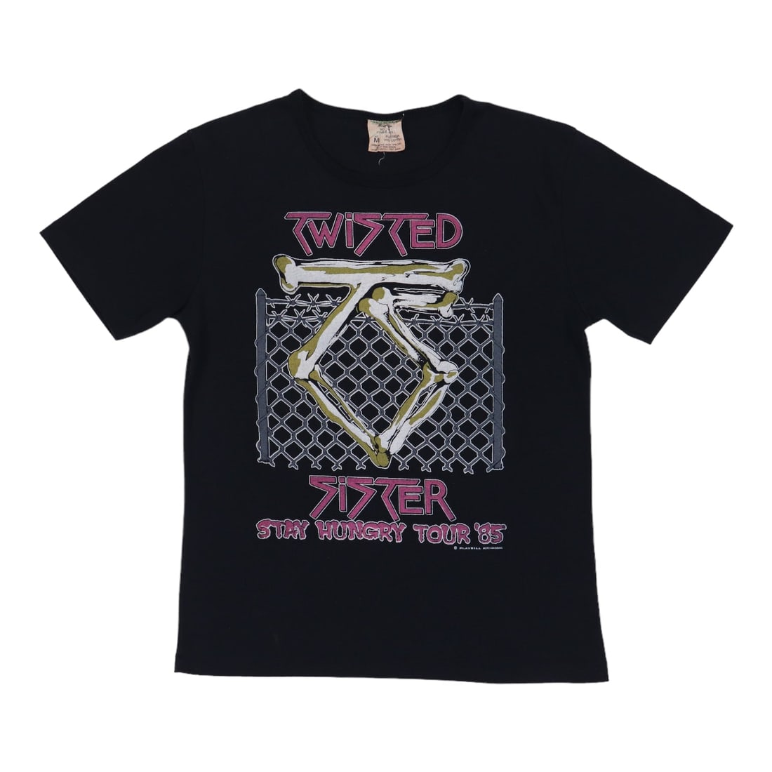 Vintage 1985 Twisted Sister Play It Loud Mutha Band T Shirt Black Medium: Vintage 1985 Twisted Sister Play It Loud Mutha Band T Shirt Black Medium This original vintage 1985 Twisted Sister "Play It Loud Mutha" shirt is a true collectible from the 1980s, not a modern reprodu