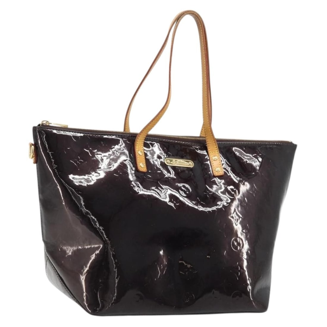 Louis Vuitton Bellevue GM Monogram Vernis patent leather tote Amarante: Louis Vuitton Bellevue GM Monogram Vernis patent leather tote Amarante Louis Vuitton Monogram Vernis Bellevue GM tote bag in Amarante patent leather. This women's tote is made in France and comes as t
