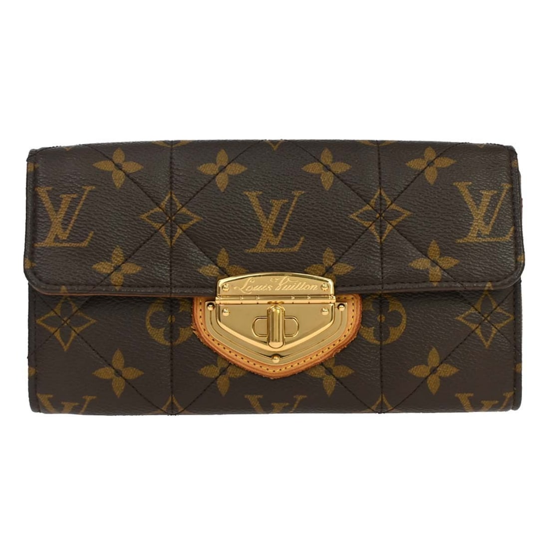 Louis Vuitton M66556 Portefeuille Sarah Monogram Canvas Folding Wallet: Louis Vuitton M66556 Portefeuille Sarah Monogram Canvas Folding Wallet Vintage Louis Vuitton Portefeuille Sarah wallet in Monogram canvas with a folding design and logo accent. This women's wallet sho