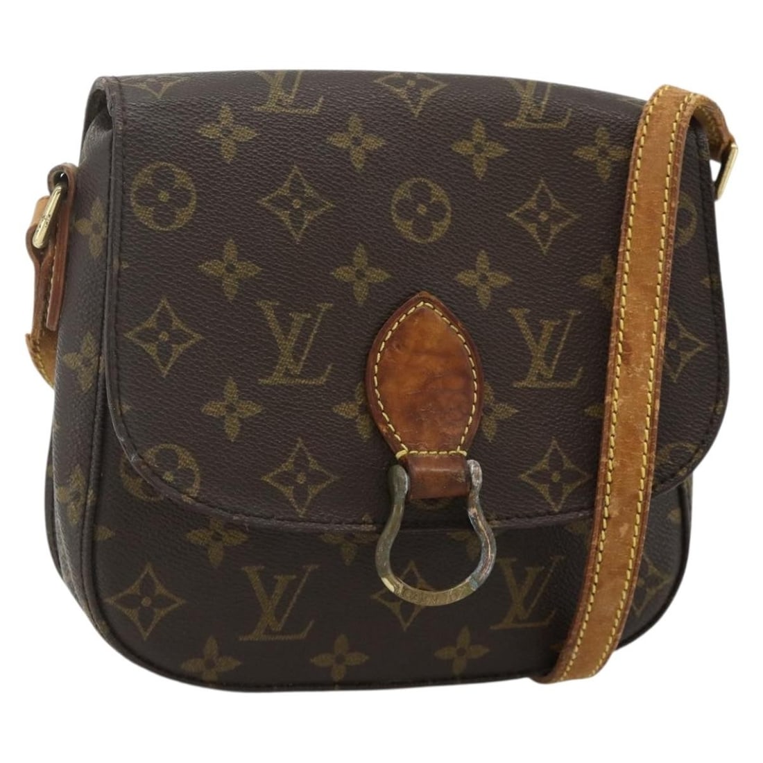 Louis Vuitton Saint Cloud MM Monogram Canvas Shoulder Bag M51243: Louis Vuitton Saint Cloud MM Monogram Canvas Shoulder Bag M51243 This is a Louis Vuitton Monogram Saint Cloud MM shoulder bag crafted from signature Monogram Canvas. Designed for women, it features an