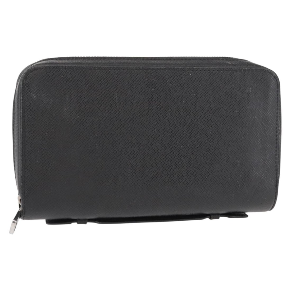 Louis Vuitton M44275 Zippy XL Taiga Leather Wallet Black: Louis Vuitton M44275 Zippy XL Taiga Leather Wallet Black Louis Vuitton Taiga Zippy XL long wallet in black Taiga leather. Made in Spain, this wallet is offered without the original box or dust bag and