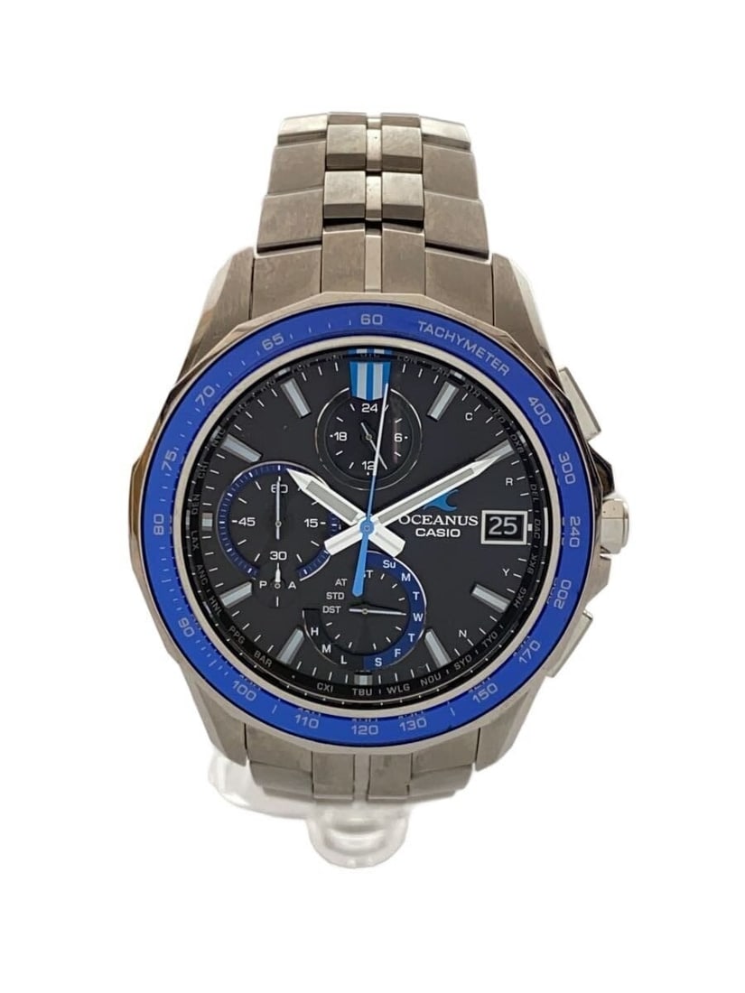Casio Oceanus stainless steel men's wristwatch OCW-S7000-1AJF: Casio Oceanus stainless steel men's wristwatch OCW-S7000-1AJF This Casio Oceanus OCW-S7000-1AJF men's wristwatch features a stainless steel case and band in a silver finish. Designed and manufactured 