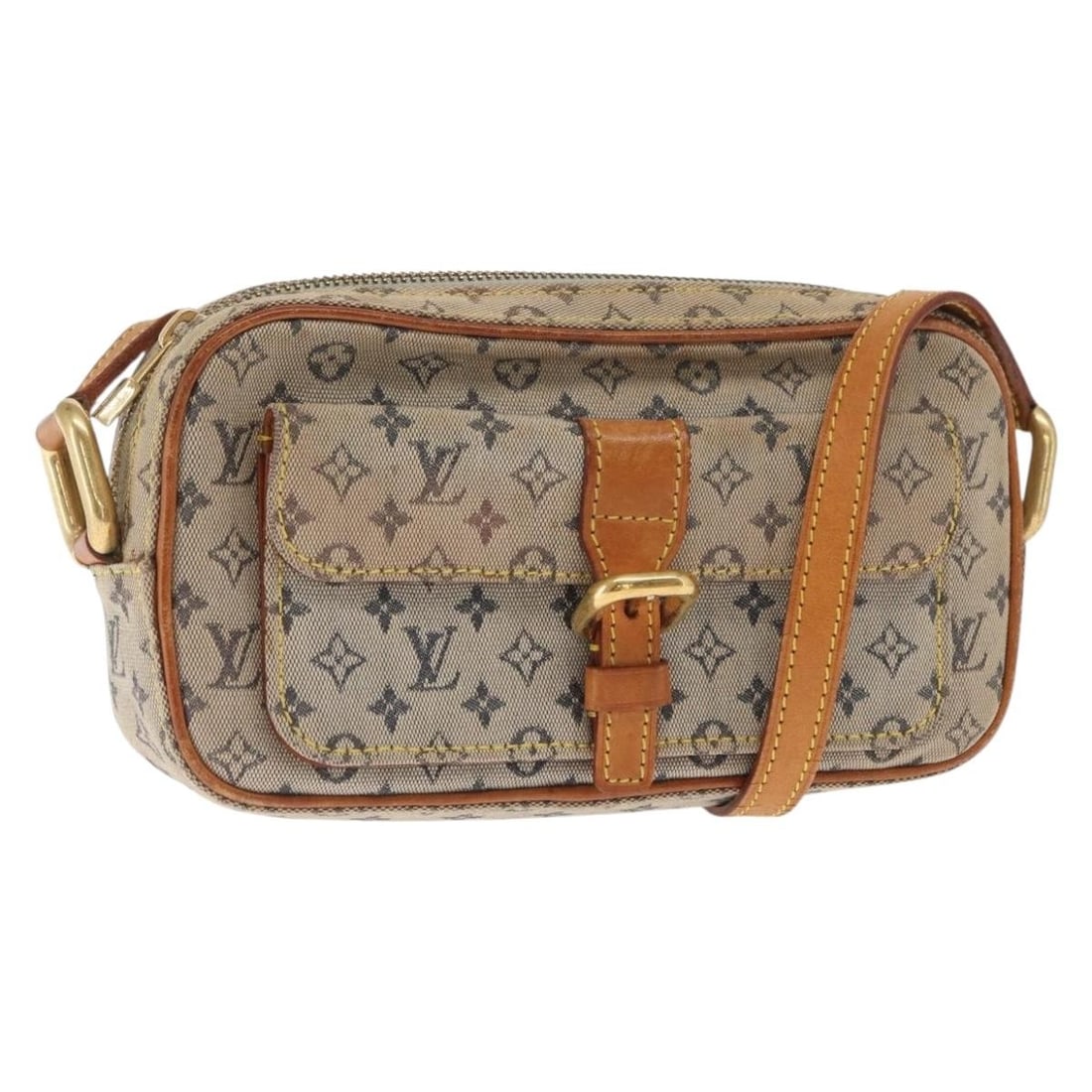 LOUIS VUITTON Monogram Mini Juliet Blue Shoulder Bag M92004 (1 of 18)