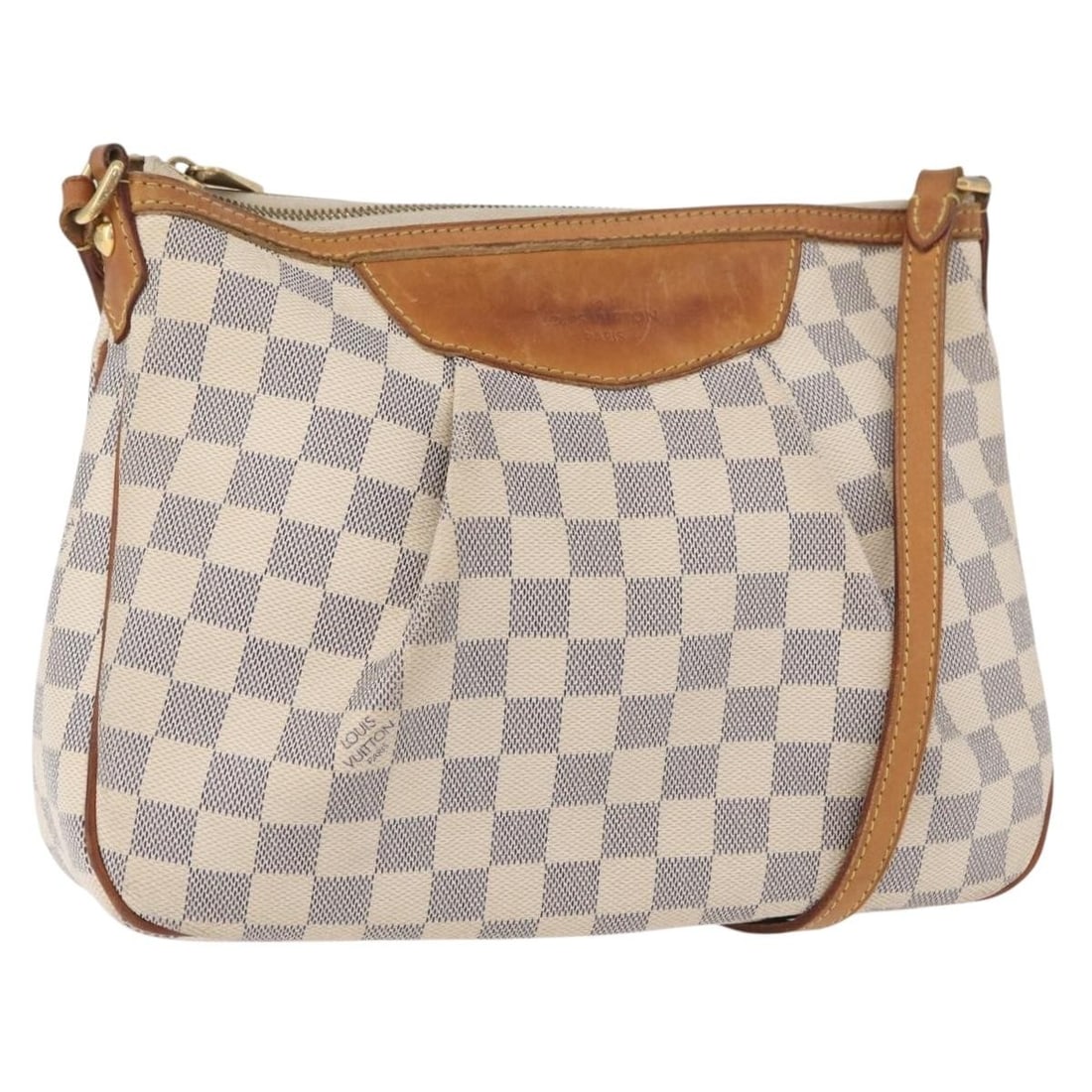 Louis Vuitton Siracusa PM N41113 Damier Azur Shoulder Bag: Louis Vuitton Siracusa PM N41113 Damier Azur Shoulder Bag Louis Vuitton Siracusa PM shoulder bag in Damier Azur canvas, made in France. This women's bag features an adjustable shoulder strap and inclu