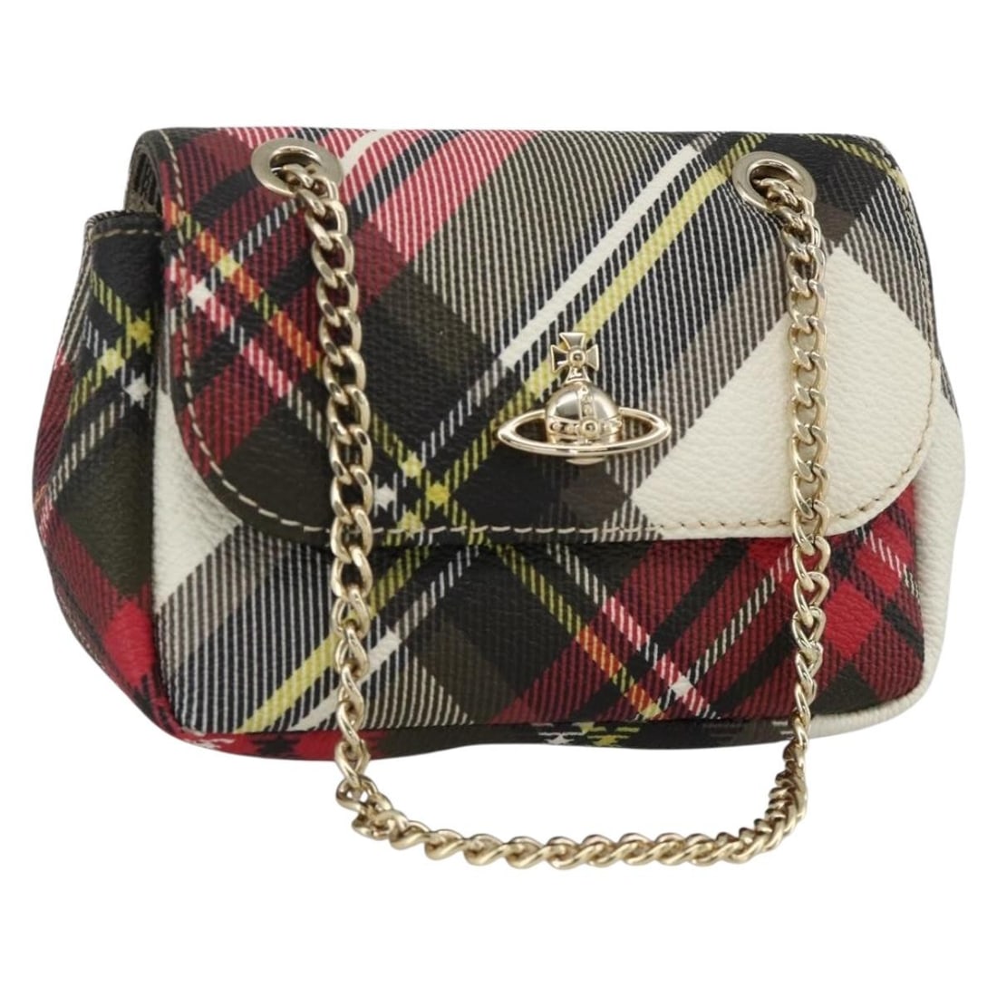 Pink PVC Leather Shoulder Bag by Vivienne Westwood Gold Tone Accents: Pink PVC Leather Shoulder Bag by Vivienne Westwood Gold Tone Accents This Vivienne Westwood shoulder bag features a chic design crafted from pink and gold PVC leather. Designed for women, this un-used