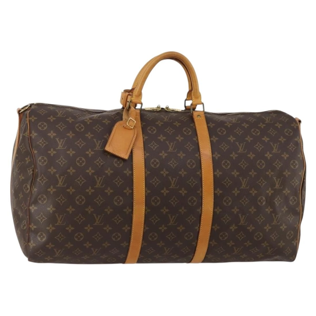 Louis Vuitton M41412 Keepall Bandouliere 60 Monogram Boston Bag: Louis Vuitton M41412 Keepall Bandouliere 60 Monogram Boston Bag Louis Vuitton Keepall Bandouliere 60 Boston bag in Monogram canvas, made in France. This women's travel bag includes a name tag and Powa