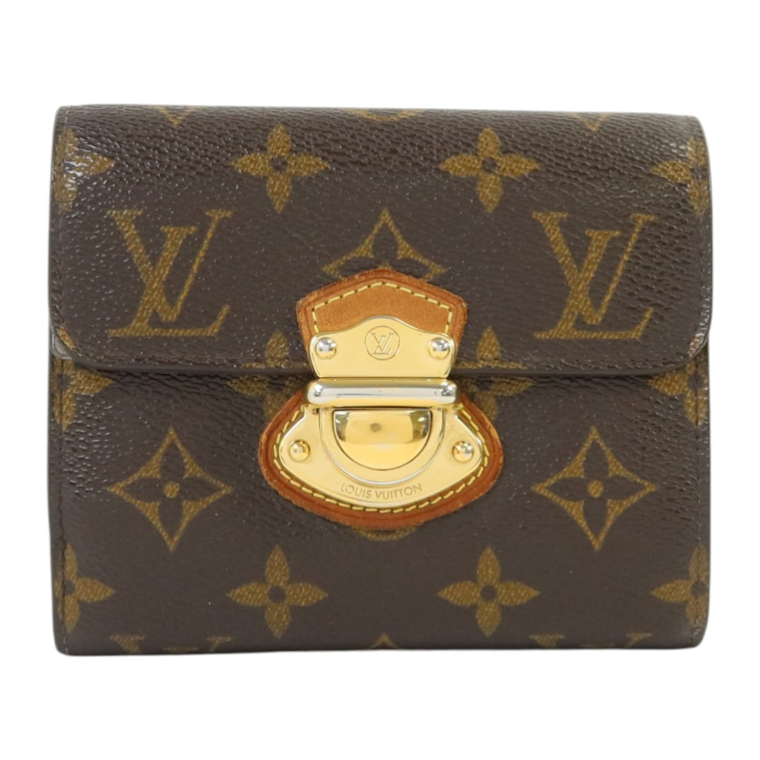 Louis Vuitton Joey Bi-Fold Wallet Monogram Brown PVC Canvas Gold Hardware: Louis Vuitton Joey Bi-Fold Wallet Monogram Brown PVC Canvas Gold Hardware This is a Louis Vuitton Joey bi-fold wallet featuring the classic monogram pattern in brown. Crafted from durable PVC coated c
