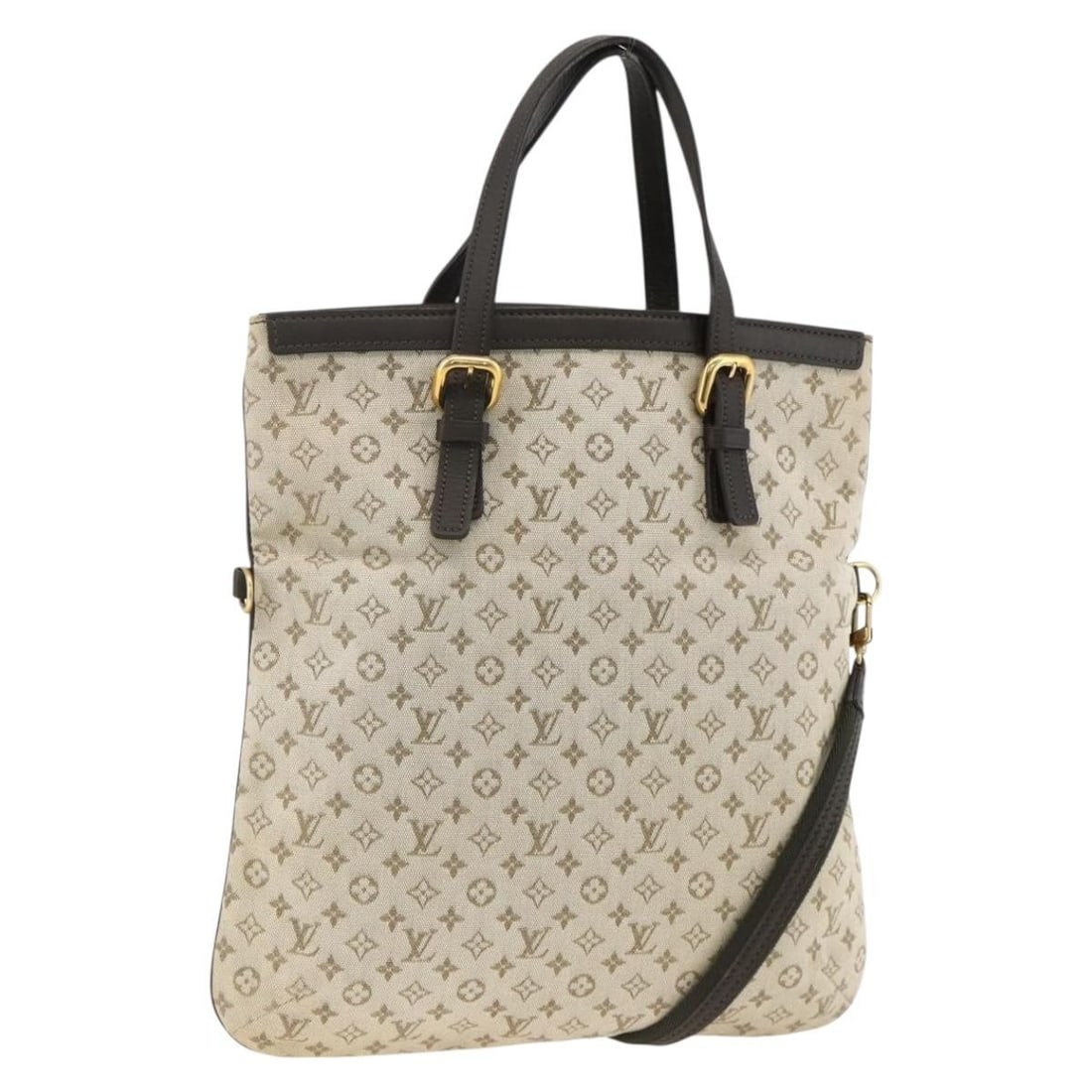 Louis Vuitton Mini Francoise Khaki Tote with Shoulder Strap M92209 (1 of 18)
