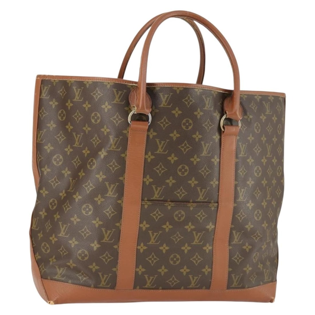 Louis Vuitton Monogram Canvas Sac Weekend GM Tote Bag M42420 France: Louis Vuitton Monogram Canvas Sac Weekend GM Tote Bag M42420 France This Louis Vuitton Monogram Sac Weekend GM Tote Bag is crafted from signature monogram canvas and features a spacious design, ideal 