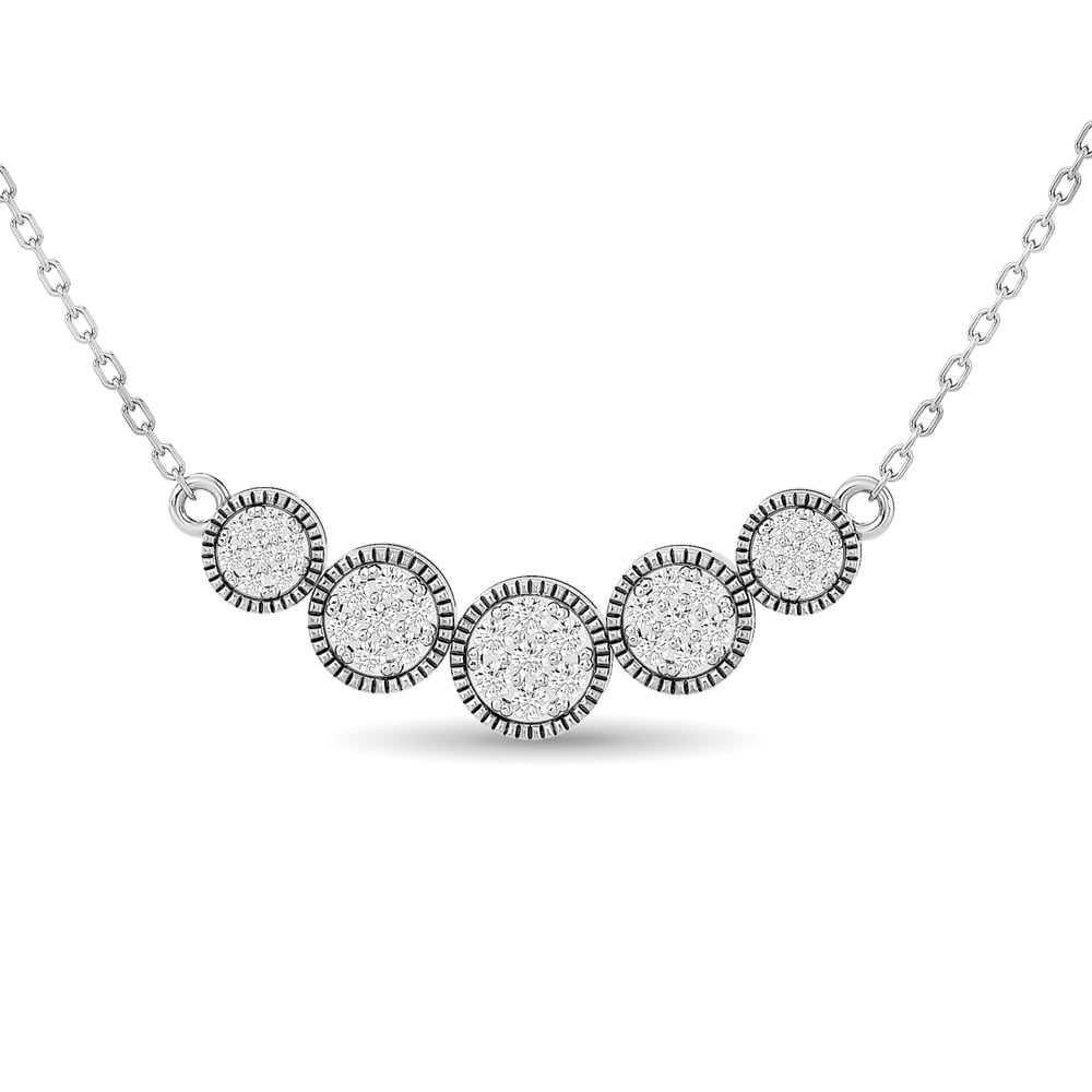 Diamond 1/4 Ct.Tw. Fashion Pendant in 14K White Gold: Diamond 1/4 Ct.Tw. Fashion Pendant in 14K White Gold 14k White Gold Stone Color: G-h Stone Clarity: I1 Unless otherwise specified, pendants that include a chain are paired with our standard 18-inch le