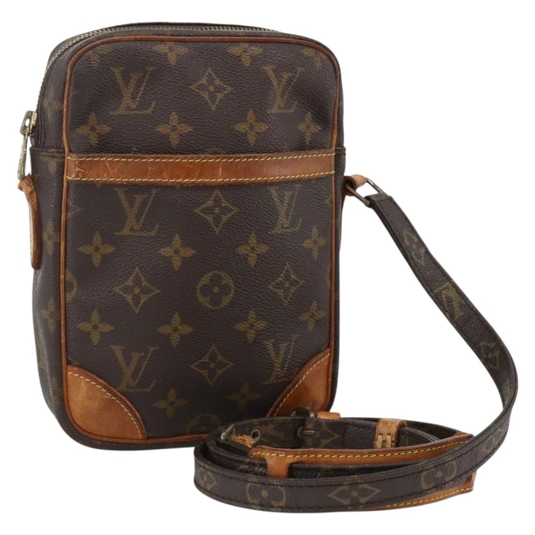 Louis Vuitton Danube Monogram Canvas Shoulder Bag M45266 France: Louis Vuitton Danube Monogram Canvas Shoulder Bag M45266 France This is an authentic Louis Vuitton Monogram Danube shoulder bag in the M45266 style, crafted from signature monogram canvas. Designed fo