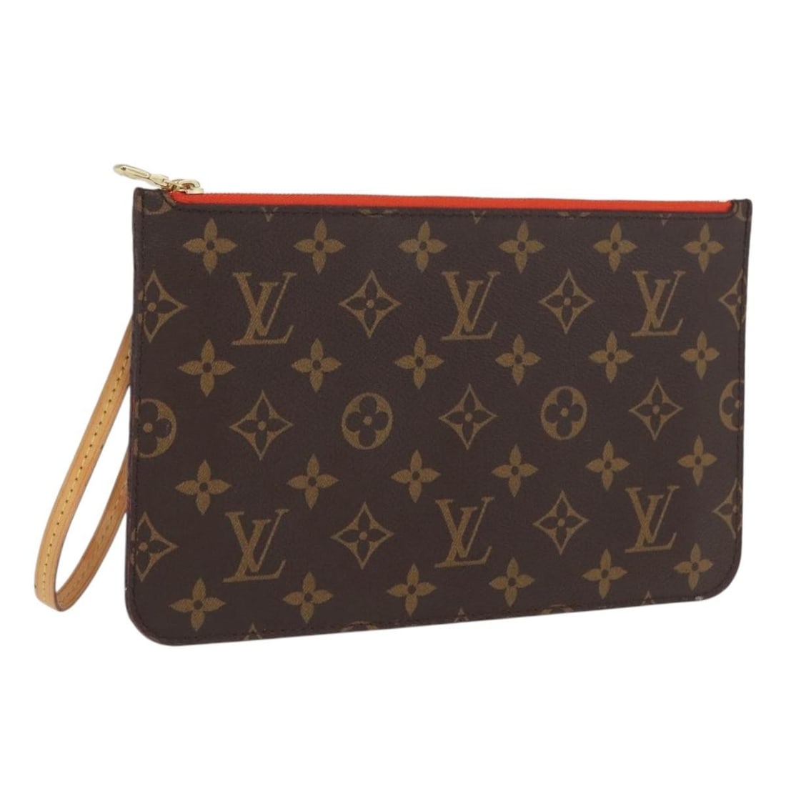 Louis Vuitton Neverfull MM Monogram Canvas Pouch Spain: Louis Vuitton Neverfull MM Monogram Canvas Pouch Spain Authentic Louis Vuitton Neverfull MM pouch in Monogram canvas. This women's pouch was made in Spain and is offered as the item only; box and dust