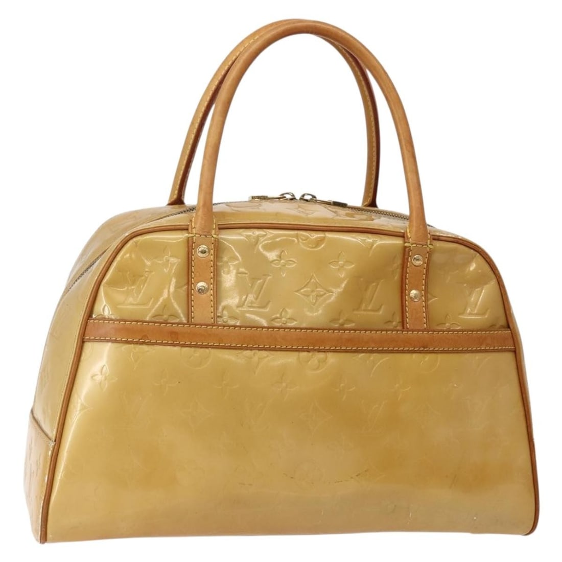 Louis Vuitton Tompkins Square Vernis Patent Leather Handbag Beige M91149: Louis Vuitton Tompkins Square Vernis Patent Leather Handbag Beige M91149 Louis Vuitton Tompkins Square handbag in beige Monogram Vernis patent leather, made in France. This women's handbag includes th