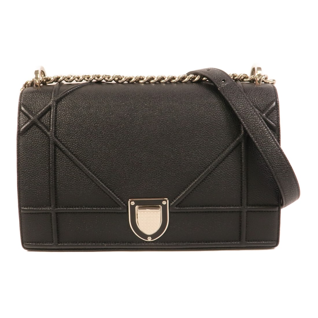 Dior Diorama Black Calfskin Leather Shoulder Bag (1 of 14)