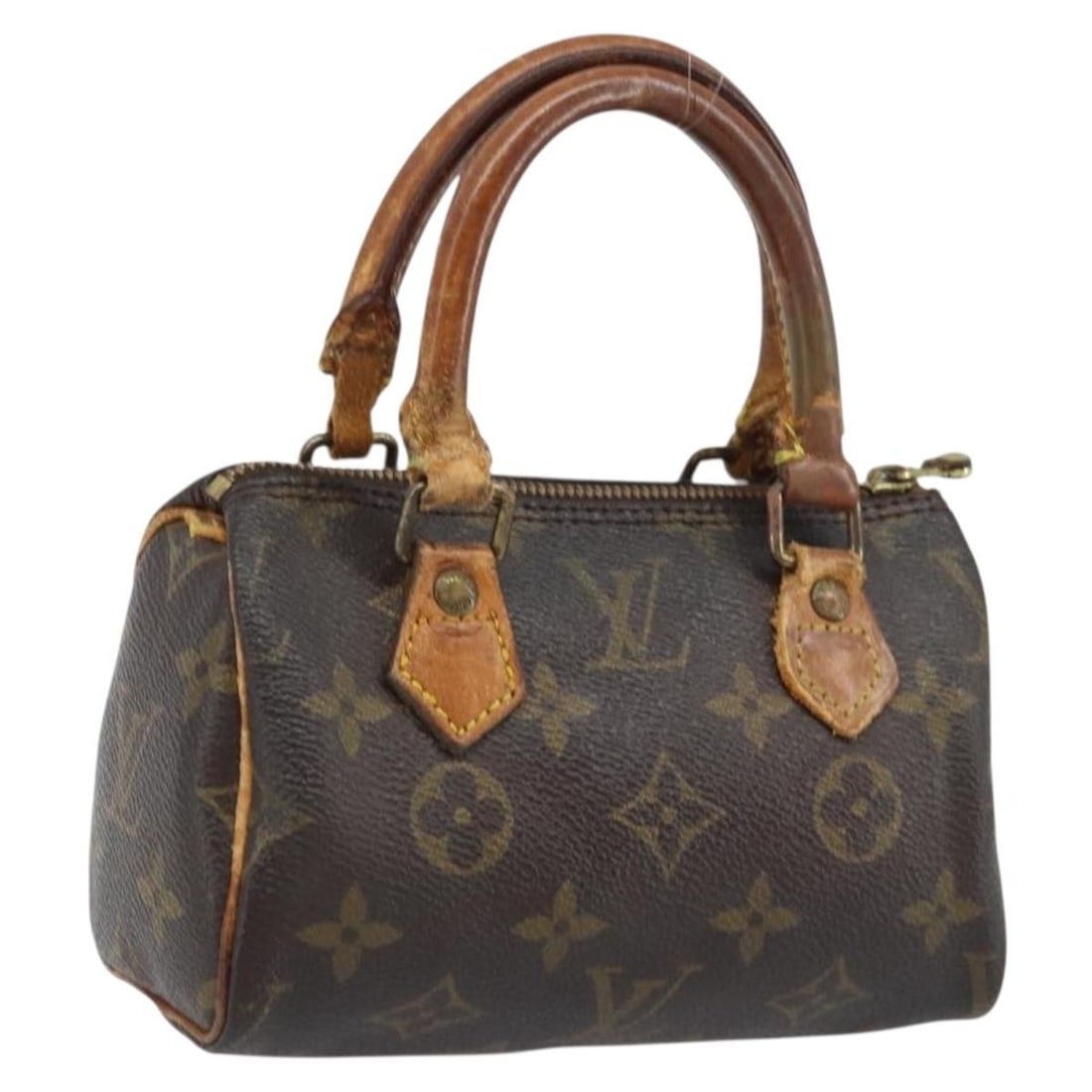 Mini Speedy Monogram Canvas Handbag by Louis Vuitton M41534 France: Mini Speedy Monogram Canvas Handbag by Louis Vuitton M41534 France This is a Louis Vuitton Monogram Mini Speedy Hand Bag, model M41534. Crafted from signature monogram canvas, this compact handbag is 