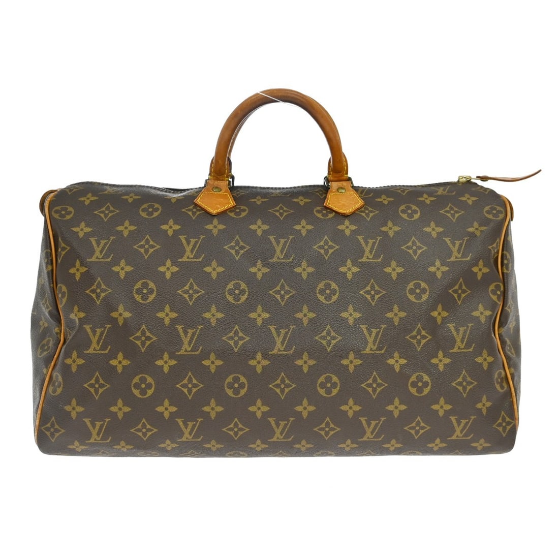 Louis Vuitton Speedy 40 Monogram Canvas Duffle Bag M41522: Louis Vuitton Speedy 40 Monogram Canvas Duffle Bag M41522 Vintage Louis Vuitton Speedy 40 duffle handbag in the Monogram pattern with double handles and zip closure. Made in France, this women's bag f