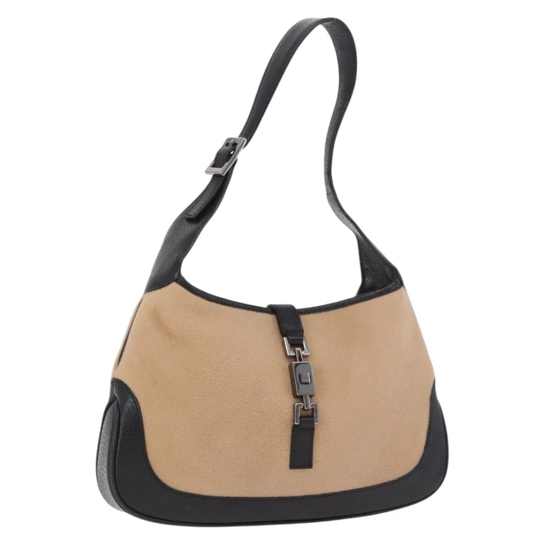 Gucci Jackie Hobo Shoulder Bag Beige Cotton Italy: Gucci Jackie Hobo Shoulder Bag Beige Cotton Italy Gucci Jackie Hobo bag in beige cotton with a unisex design. Made in Italy, this piece is in very good condition with an excellent overall appearance. 
