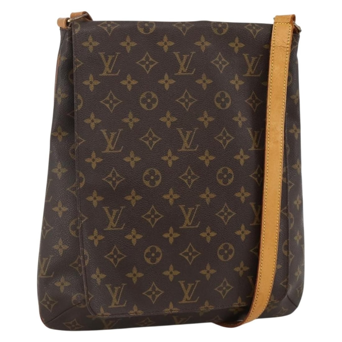 Monogram Canvas Musette Shoulder Bag by Louis Vuitton M51256: Monogram Canvas Musette Shoulder Bag by Louis Vuitton M51256 This is a Louis Vuitton Monogram Musette shoulder bag crafted from signature monogram canvas with leather trim. The bag features an adjusta