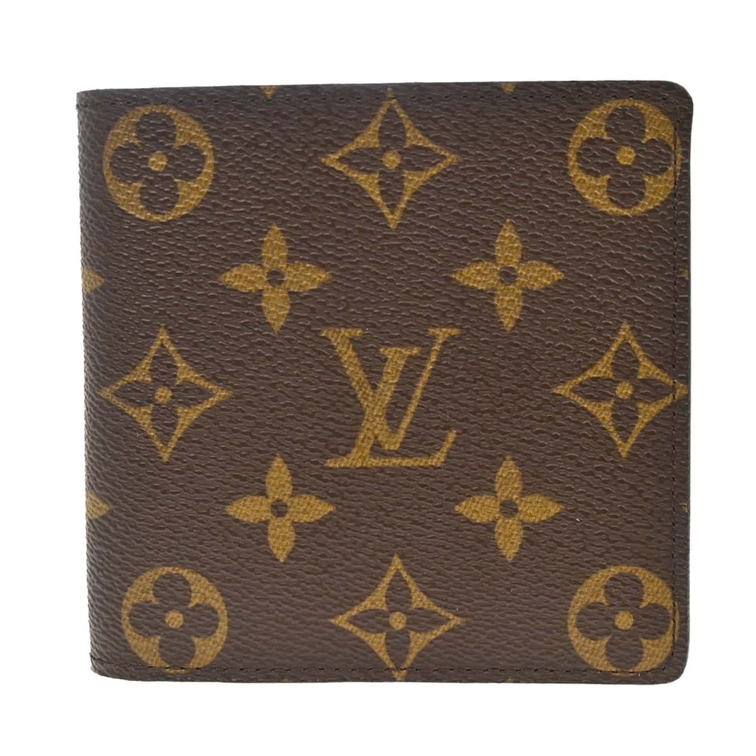 Louis Vuitton M61665 Monogram Canvas Folding Wallet Brown: Louis Vuitton M61665 Monogram Canvas Folding Wallet Brown Compact Louis Vuitton Porte Billet Carte Credit wallet in brown Monogram canvas with leather trim and a folding design. Made in France, this w