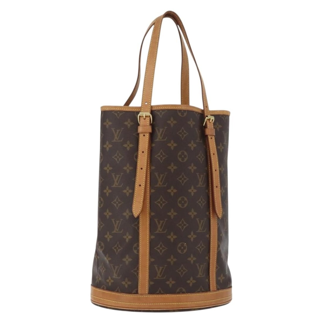 Louis Vuitton M42236 Bucket GM Monogram Canvas Shoulder Bag: Louis Vuitton M42236 Bucket GM Monogram Canvas Shoulder Bag Louis Vuitton Monogram Bucket GM shoulder bag in Monogram canvas, made in France. This women's shoulder bag is offered as the item only; box