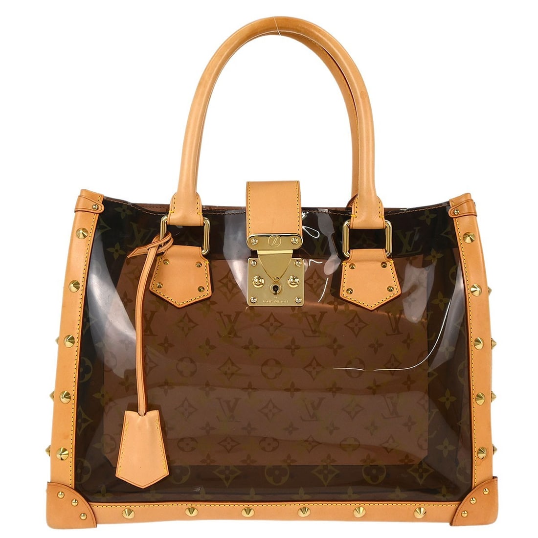 Louis Vuitton Neo Cabas Ambre MM Monogram Vinyl Tote M92504: Louis Vuitton Neo Cabas Ambre MM Monogram Vinyl Tote M92504 Vintage Louis Vuitton Neo Cabas Ambre MM handbag in brown Monogram vinyl with leather trim. This large tote features double handles, logo ac