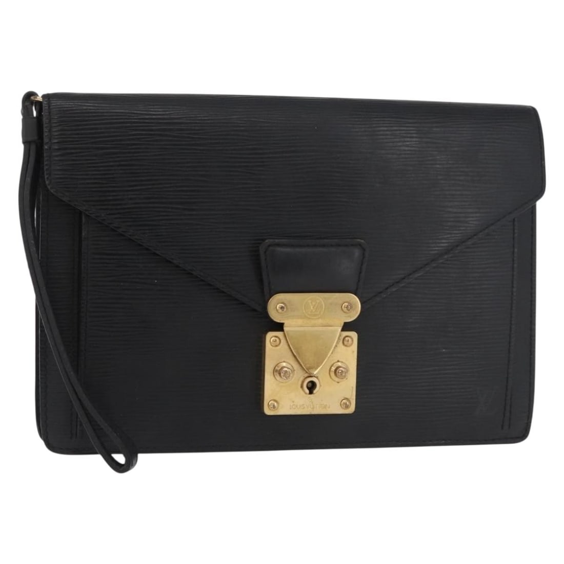 Louis Vuitton M52612 Epi Leather Clutch Black Noir Serie Dragonne (1 of 18)