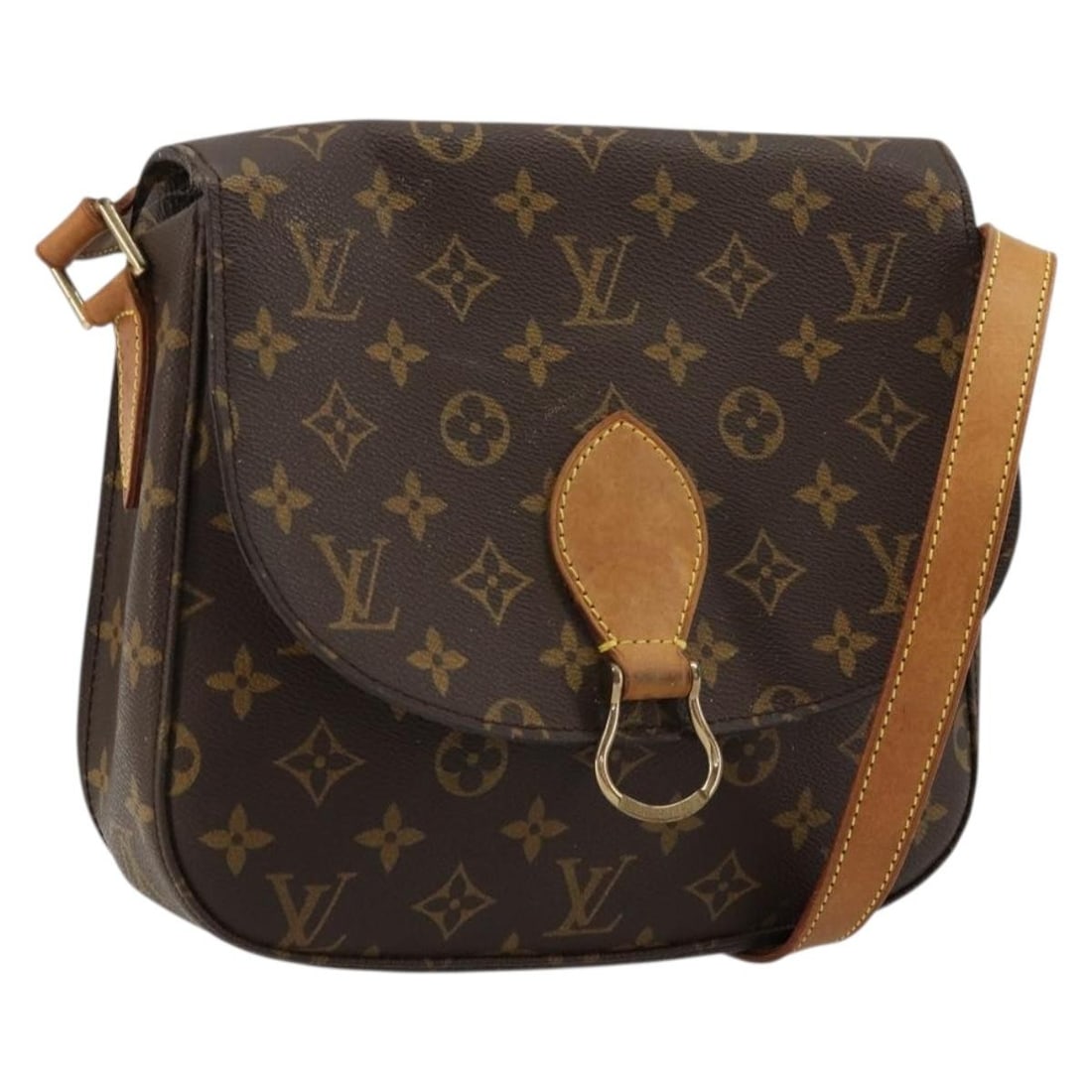 Louis Vuitton Saint Cloud GM Monogram Canvas Shoulder Bag M51242: Louis Vuitton Saint Cloud GM Monogram Canvas Shoulder Bag M51242 This Louis Vuitton Monogram Saint Cloud GM Shoulder Bag is crafted from signature Monogram Canvas and made in France. The bag features 