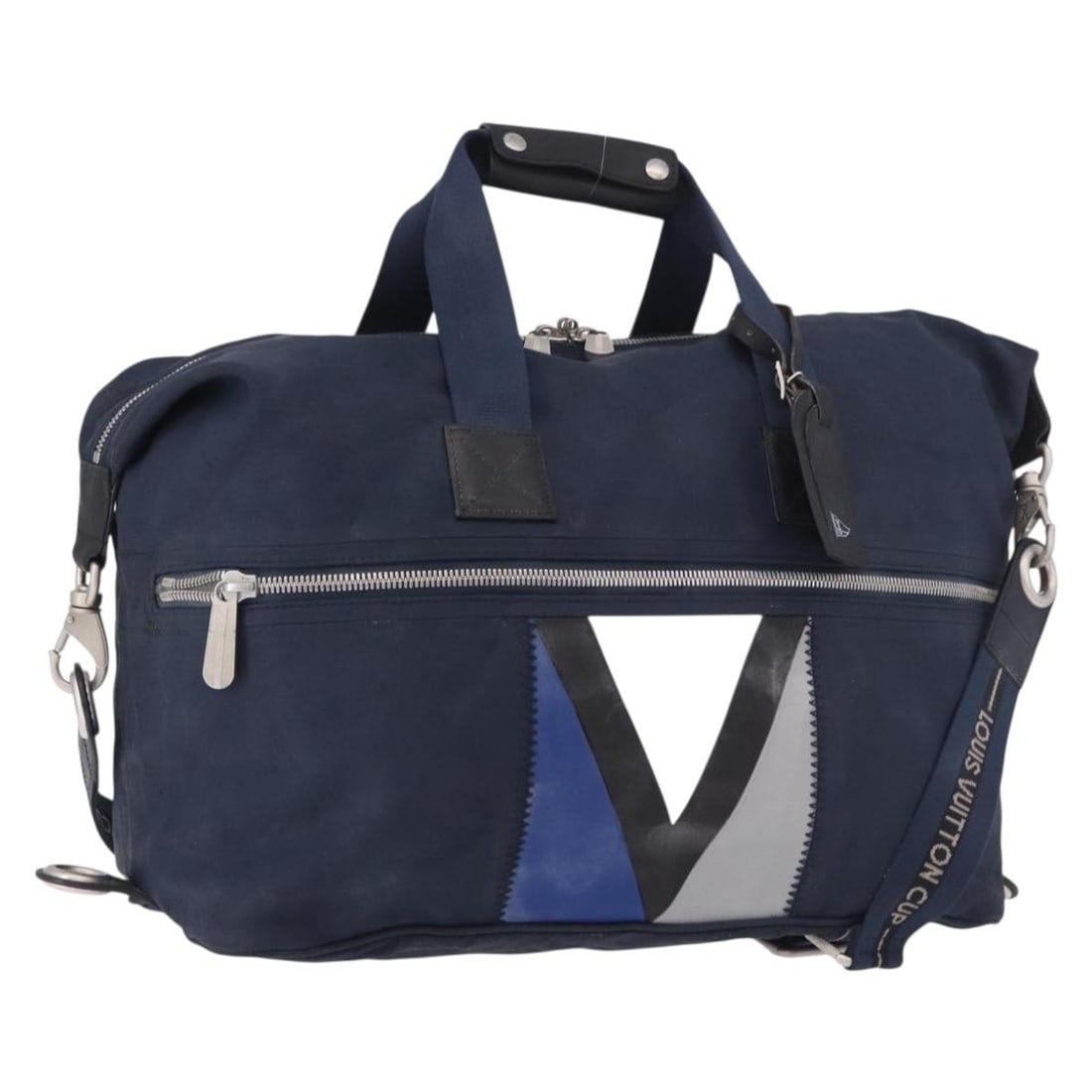 Louis Vuitton M80703 LV Cup 2way Boston Bag Navy: Louis Vuitton M80703 LV Cup 2way Boston Bag Navy Louis Vuitton LV Cup Jenker 2-way Boston bag in navy Louis Vuitton Cup canvas. Made in France, this women's bag includes a dust bag, name tag, and shou