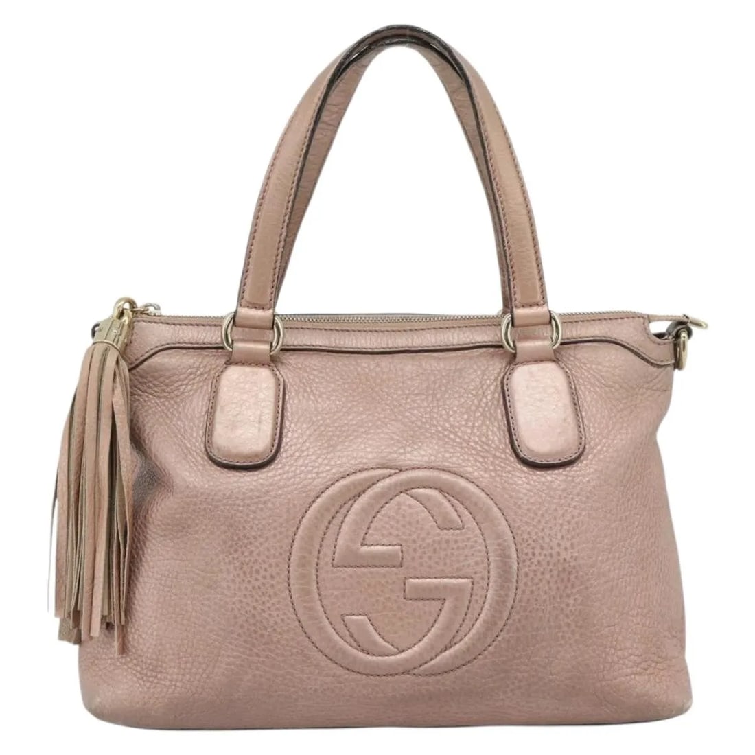 Gucci Soho Top Handle Leather Handbag Pink (1 of 18)