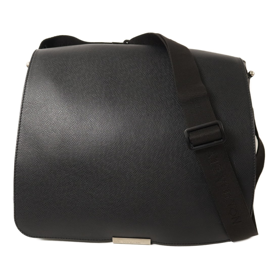 Louis Vuitton Viktor Shoulder Bag Black Calfskin M30142 Silver Hardware: Louis Vuitton Viktor Shoulder Bag Black Calfskin M30142 Silver Hardware This Louis Vuitton Viktor shoulder bag is crafted from calfskin leather in black and features silver-tone hardware. Designed for