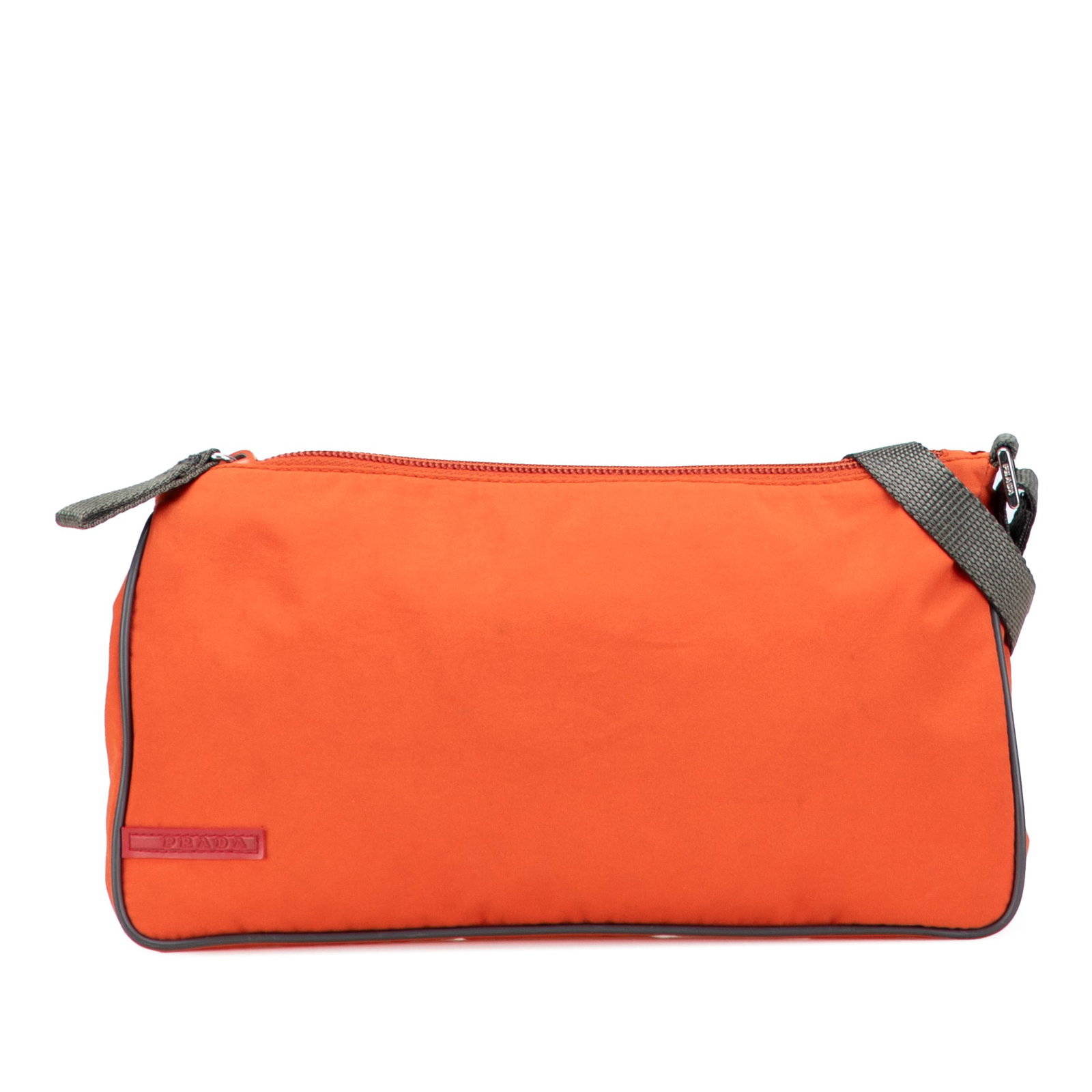 Prada Tessuto Sport Orange Nylon Shoulder Bag Italy (1 of 11)