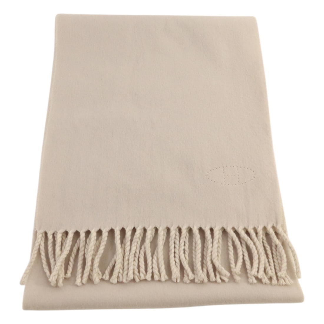 Hermes Cashmere Light Gray Unisex Scarf Made in France: Hermes Cashmere Light Gray Unisex Scarf Made in France This Hermes scarf is crafted from luxurious cashmere in a light grey color. Designed for unisex wear, it offers both style and warmth, making it 