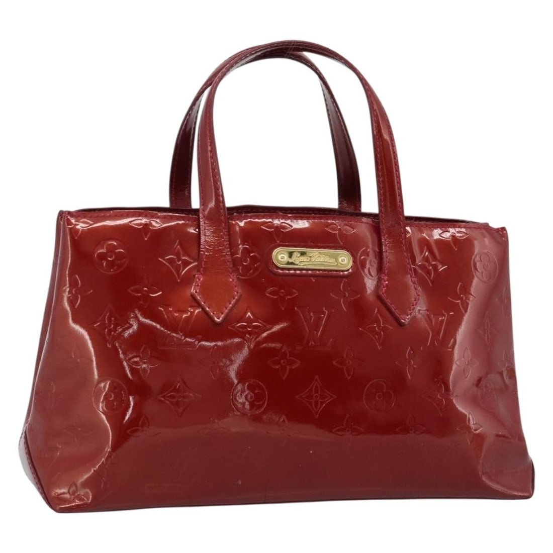 Louis Vuitton M91723 Wilshire PM Handbag Monogram Vernis Rouge Grunadine: Louis Vuitton M91723 Wilshire PM Handbag Monogram Vernis Rouge Grunadine Louis Vuitton Wilshire PM handbag in Rouge Grunadine Monogram Vernis patent leather. This women's handbag was made in France an