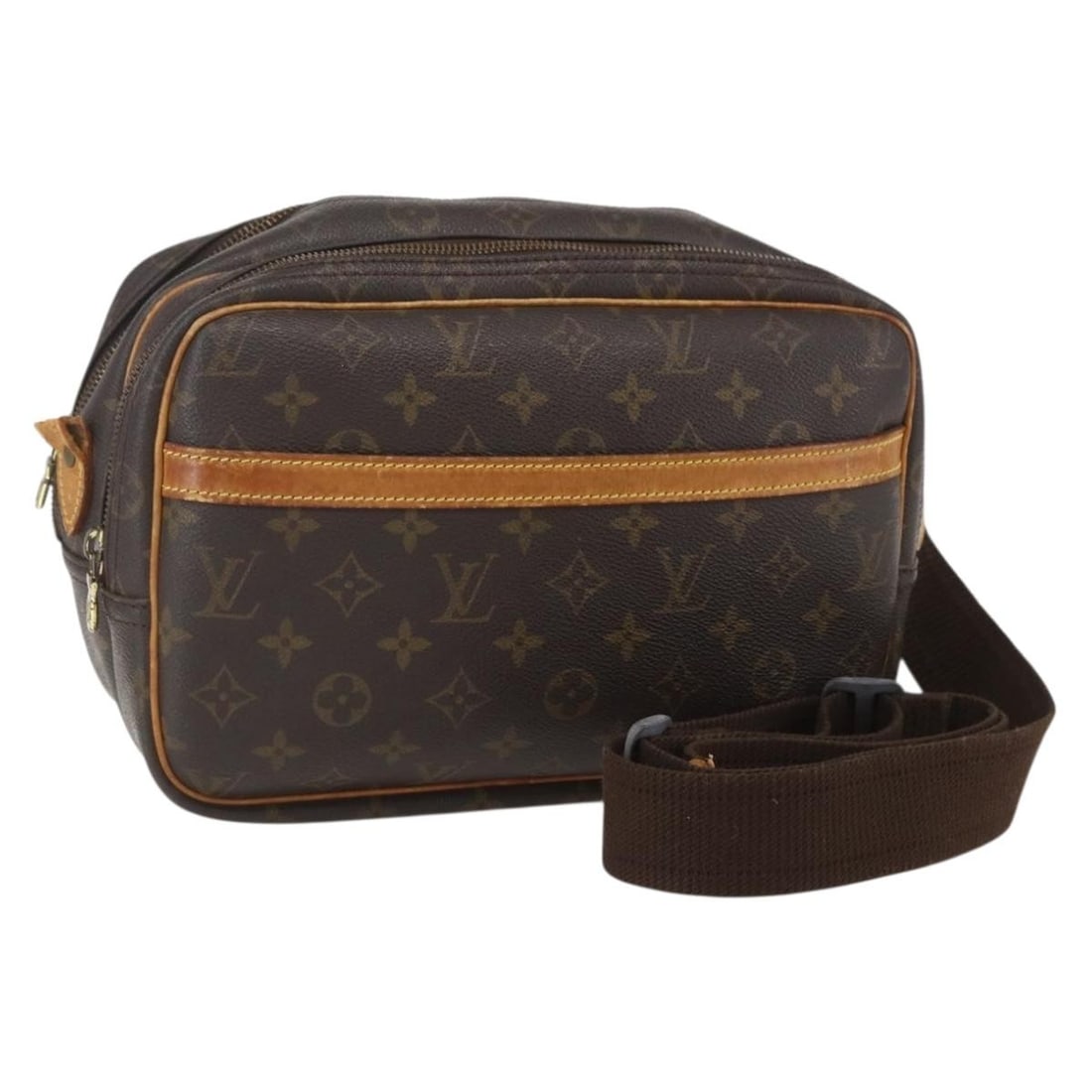 Louis Vuitton Reporter PM Monogram Canvas Shoulder Bag M45254: Louis Vuitton Reporter PM Monogram Canvas Shoulder Bag M45254 This Louis Vuitton Monogram Reporter PM shoulder bag features the iconic monogram canvas and is designed for women. The bag is made in Fra