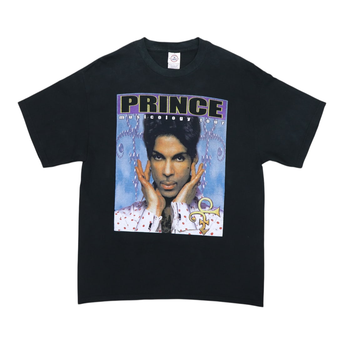 Vintage 2004 Prince Musicology Concert Tour Black Cotton T-Shirt Large: Vintage 2004 Prince Musicology Concert Tour Black Cotton T-Shirt Large This is an original vintage 2004 Prince Musicology Tour shirt featuring front and back graphics. The shirt is made from 100% cott