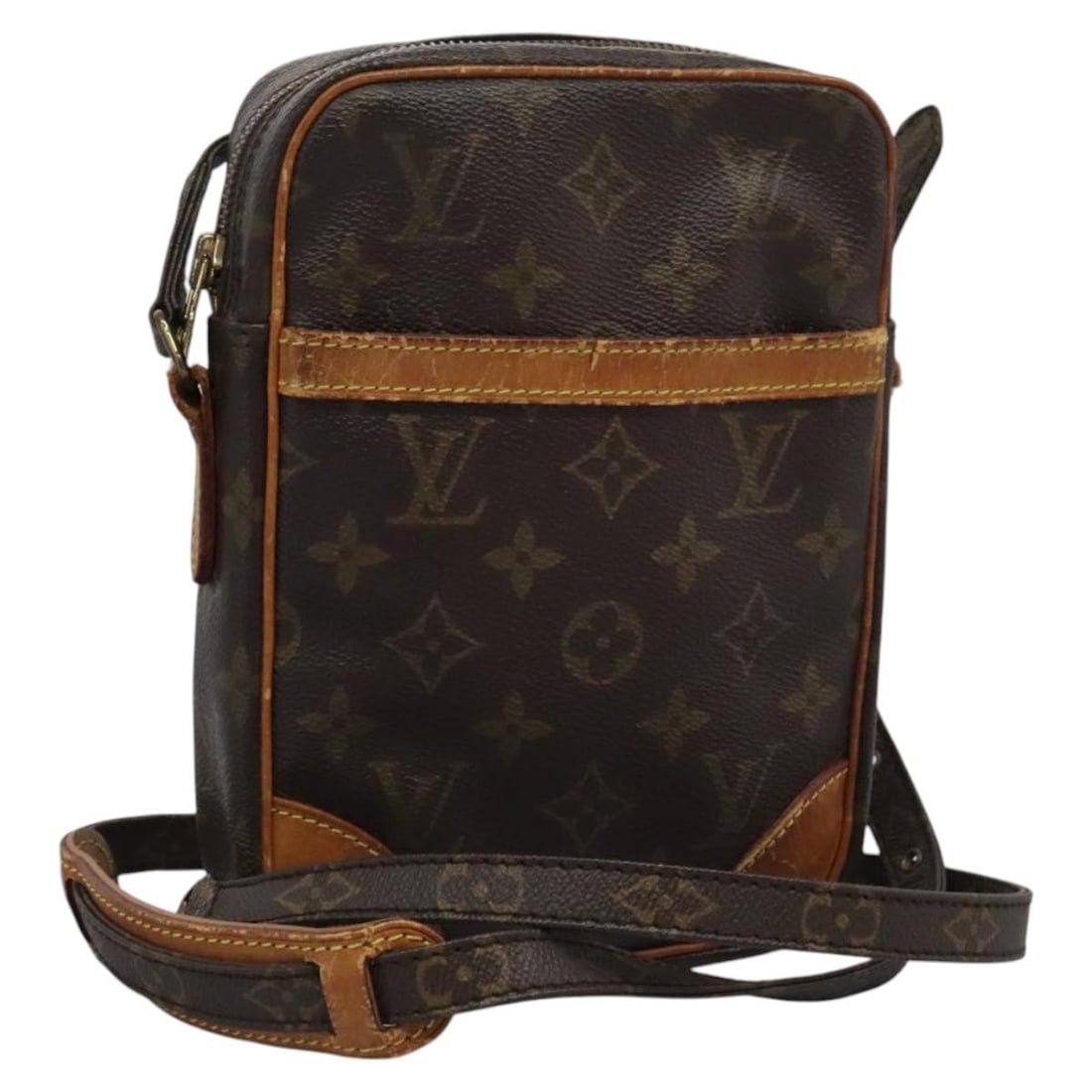 Louis Vuitton Danube Monogram Canvas Shoulder Bag M45266 France: Louis Vuitton Danube Monogram Canvas Shoulder Bag M45266 France This is a Louis Vuitton Monogram Danube Shoulder Bag, model M45266, crafted in monogram canvas. The bag features a classic monogram patt