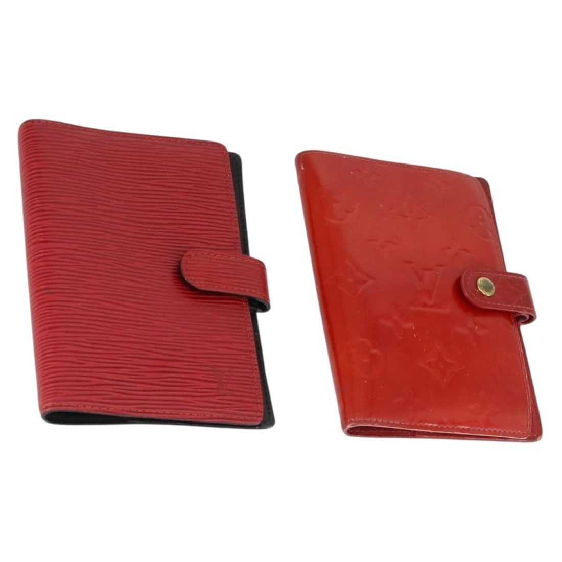 2 Louis Vuitton red day planner covers Epi Monogram Vernis PM (1 of 18)