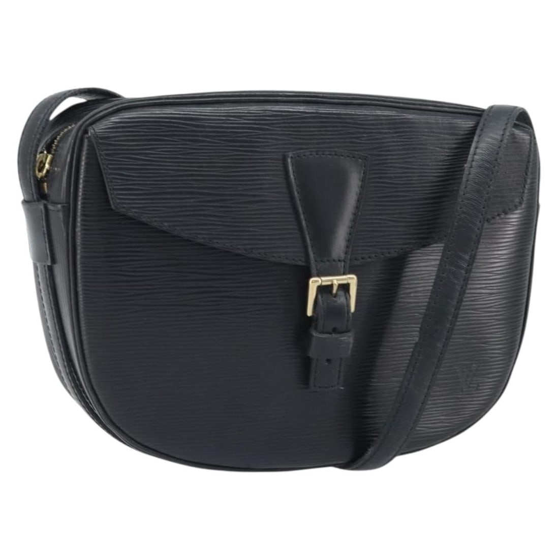 Louis Vuitton M52152 Jeune Fille MM black Epi leather shoulder bag: Louis Vuitton M52152 Jeune Fille MM black Epi leather shoulder bag Louis Vuitton Epi Jeune Fille MM shoulder bag in black Epi leather. This women's shoulder bag is made in France and features an adjus