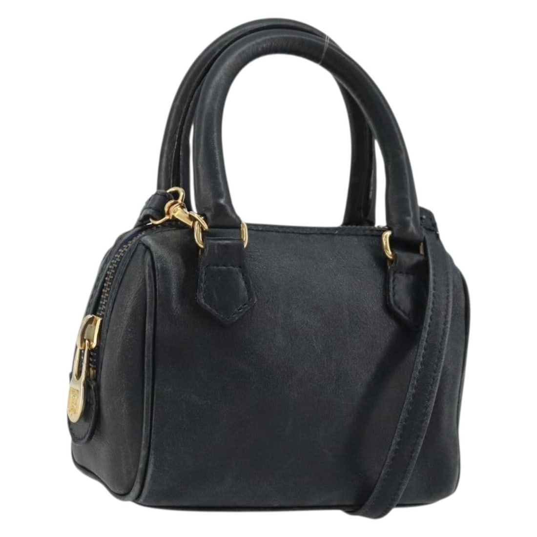 CELINE leather handbag with shoulder strap gold navy Italy: CELINE leather handbag with shoulder strap gold navy Italy This CELINE handbag is crafted from leather in a sophisticated gold and navy color combination. Designed for versatility, it features both a 