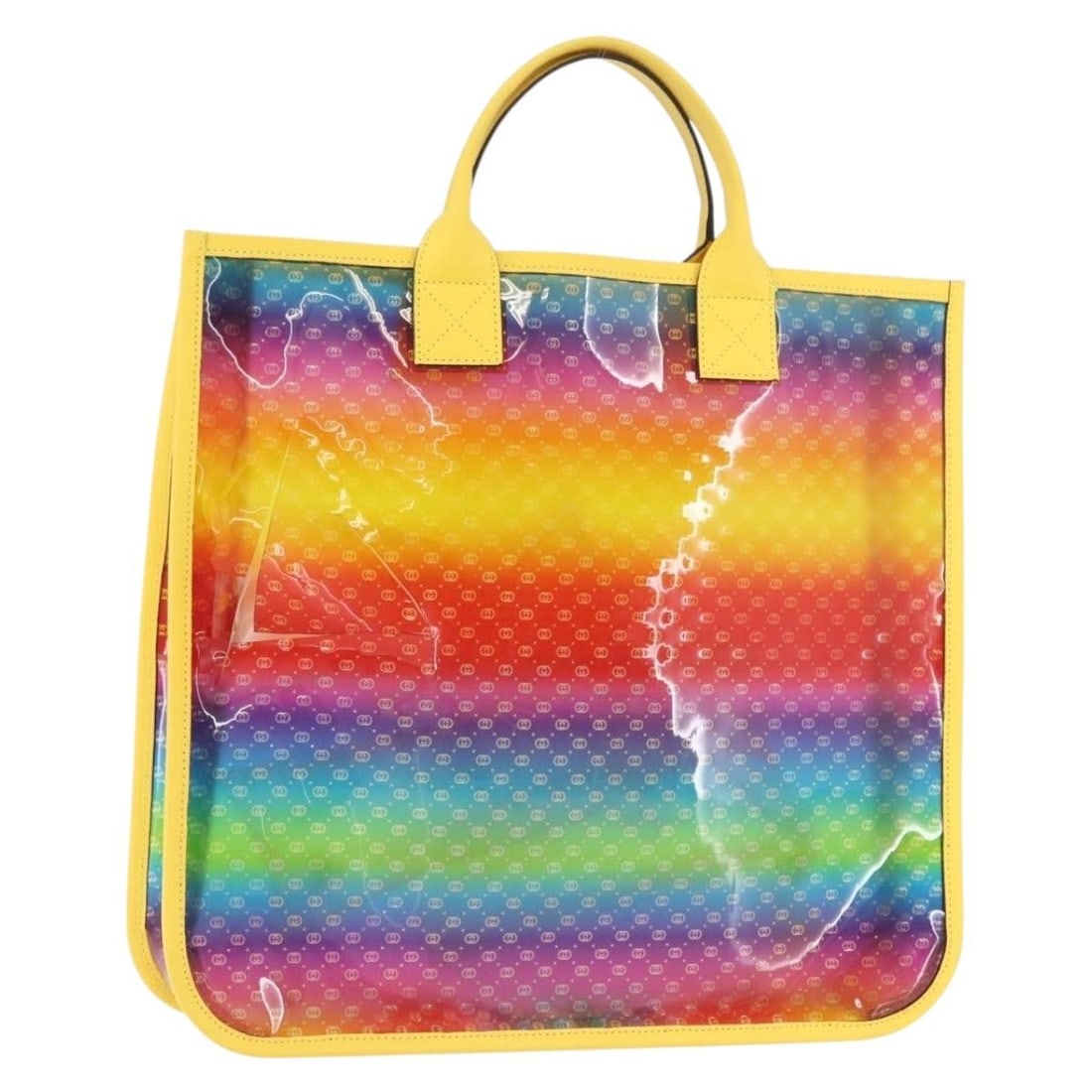 GUCCI 550763 Multicolor Micro GG Canvas Vinyl Handbag: GUCCI 550763 Multicolor Micro GG Canvas Vinyl Handbag Gucci Micro GG canvas handbag in multicolor with vinyl exterior. This women's handbag is made in Italy and includes only the item shown; the origi