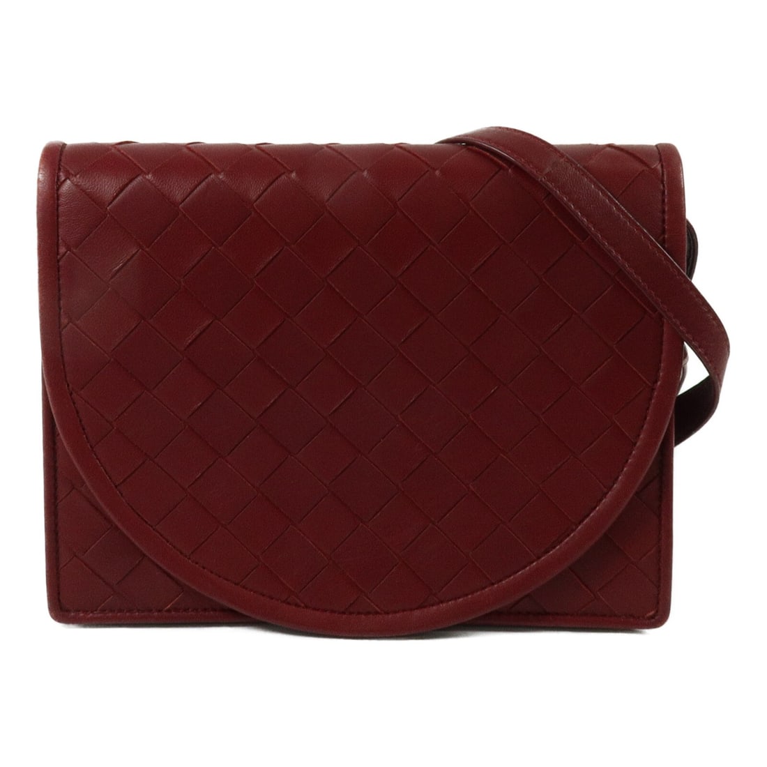 Bottega Veneta Red Lambskin Shoulder Bag GHW: Bottega Veneta Red Lambskin Shoulder Bag GHW This Bottega Veneta shoulder bag is crafted from luxurious lambskin leather in a striking red color. Designed for women, it features a sleek silhouette wit
