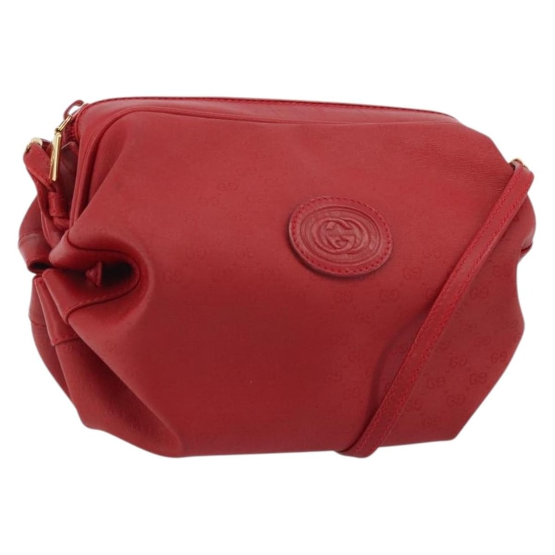 Gucci Micro GG Supreme Red Gold Shoulder Bag 007 115 5770: Gucci Micro GG Supreme Red Gold Shoulder Bag 007 115 5770 This GUCCI Micro GG Supreme shoulder bag features a red and gold exterior crafted from PVC leather and micro small GG canvas. Designed for wom