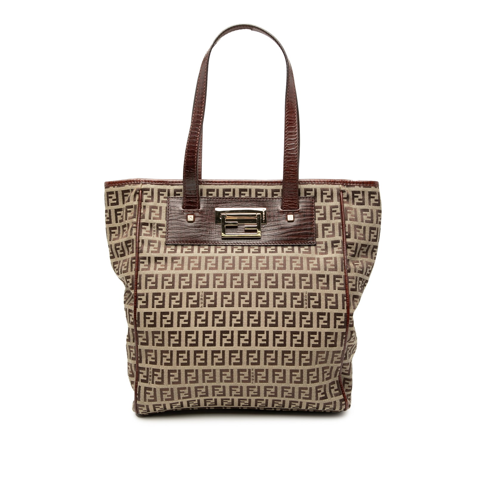 Fendi Zucchino Canvas Tote Bag with Leather Trim: Fendi Zucchino Canvas Tote Bag with Leather Trim This Fendi Zucchino Canvas Tote is a stylish and practical addition to your accessory collection. Crafted from durable canvas with elegant leather trim
