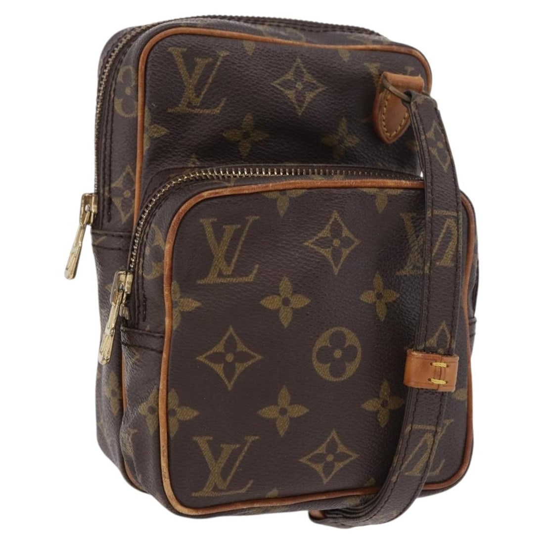 Louis Vuitton M45238 Mini Amazon Monogram Canvas Shoulder Bag: Louis Vuitton M45238 Mini Amazon Monogram Canvas Shoulder Bag Louis Vuitton Monogram Mini Amazon shoulder bag in Monogram canvas, made in France. This women's shoulder bag is offered as the item only;